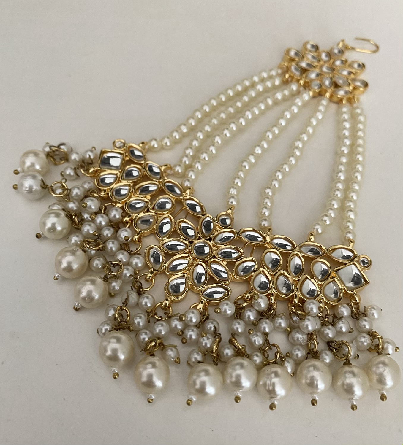 Kundan pearl jhomar  image 1