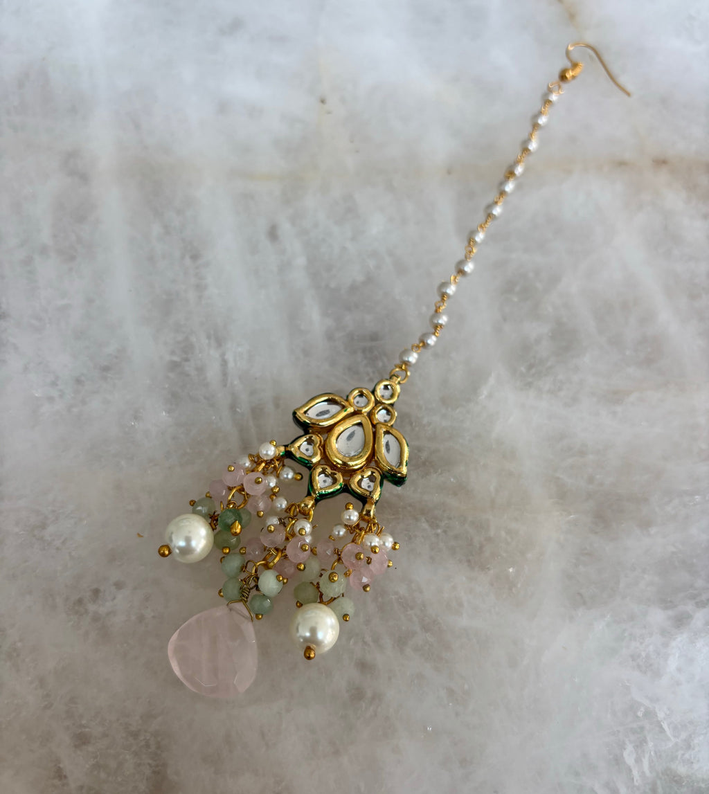 Kundan glass bead/pearl  image 1