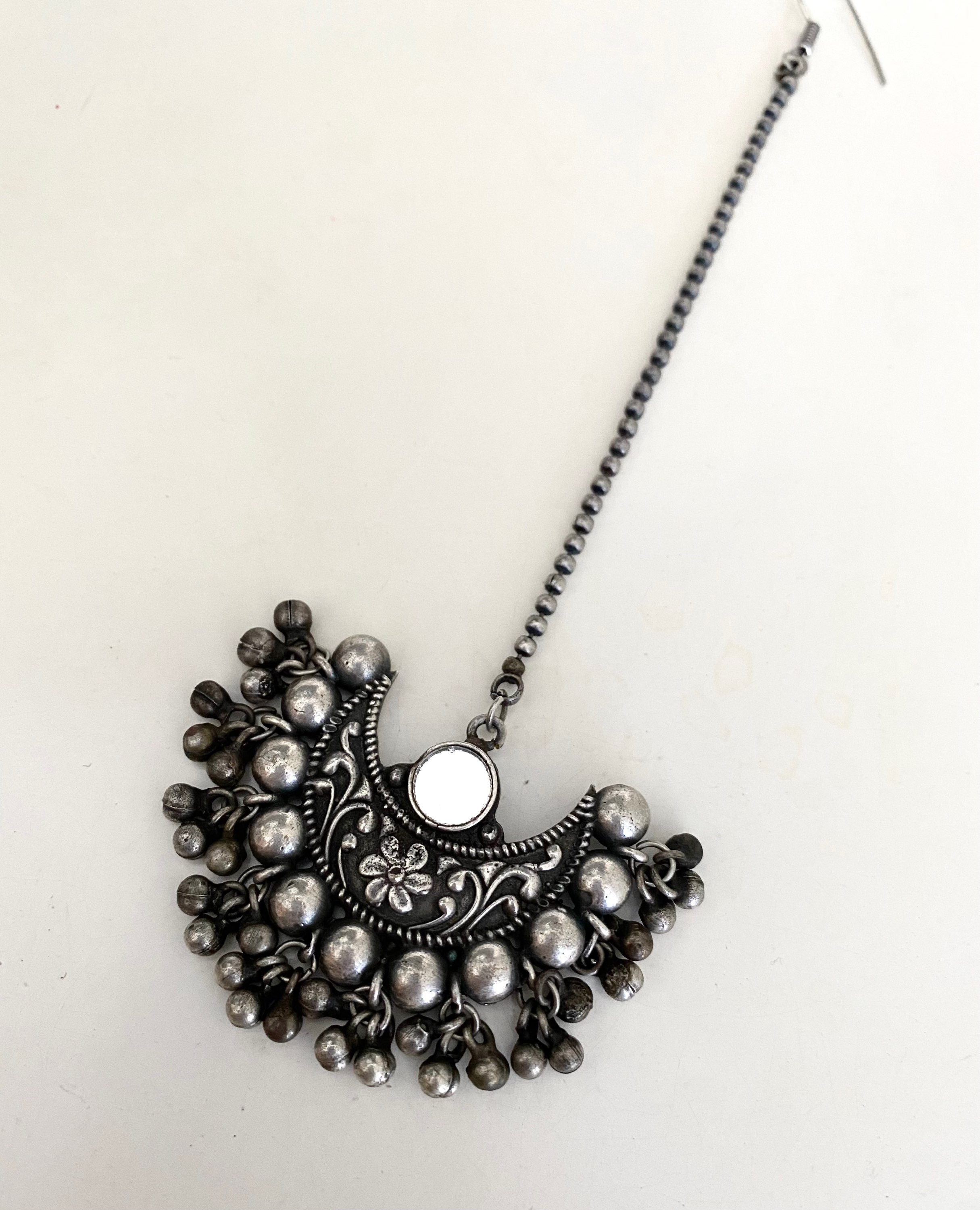 Antique silver tikli  image 0