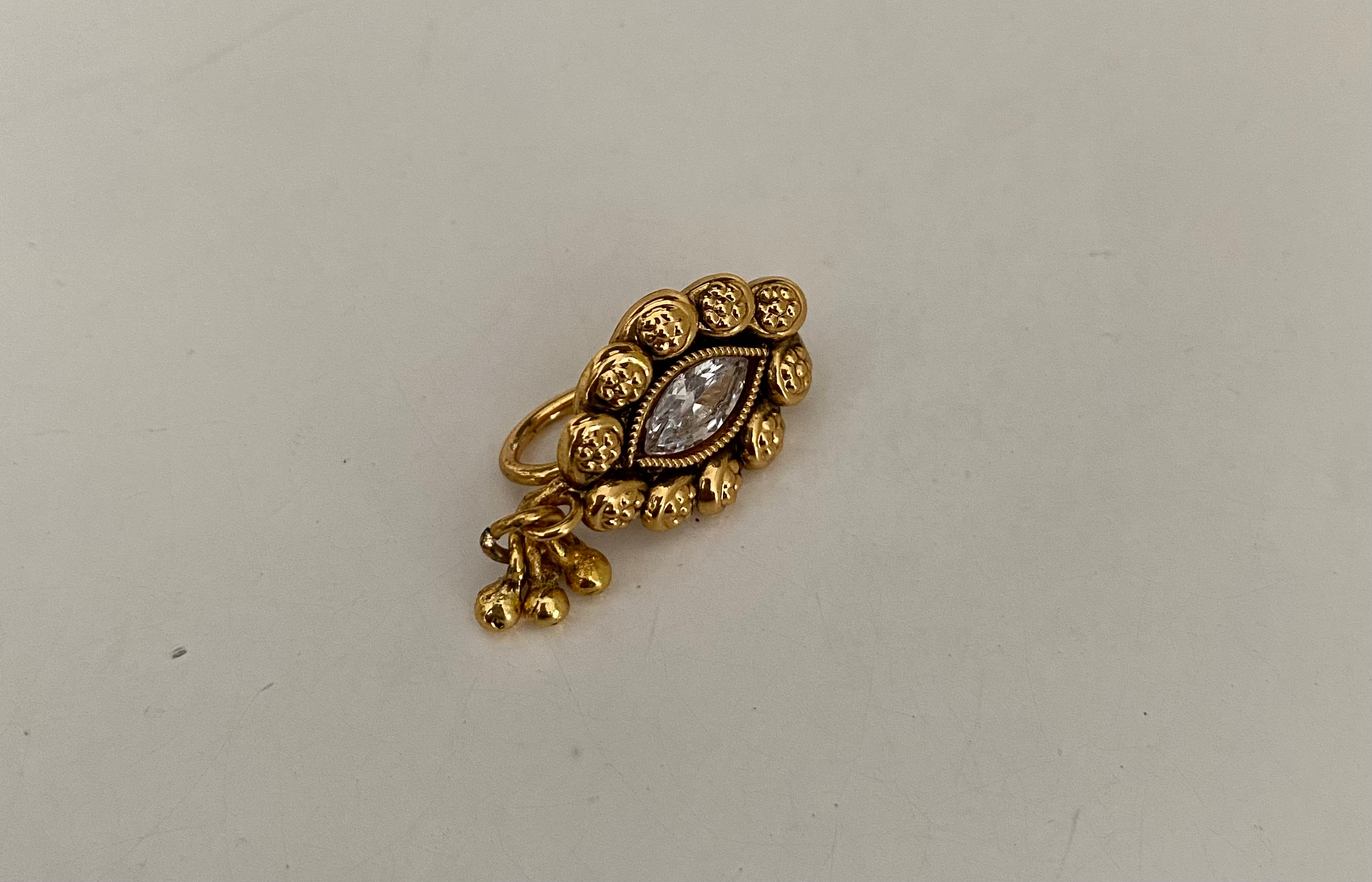 Tear drop nose ring  image 1