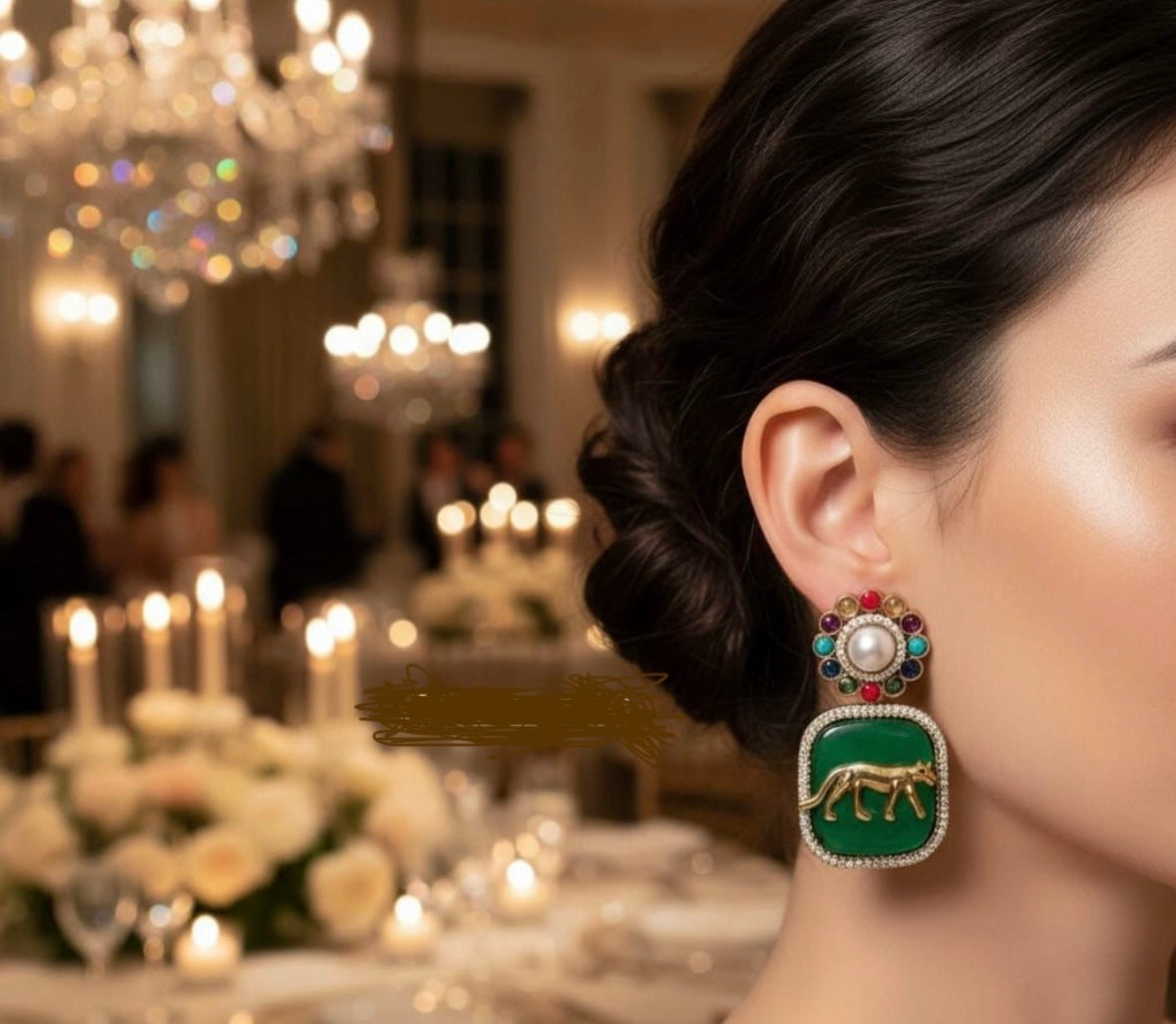 Floral Sabya (Sabyasachi inspired earring) image 0