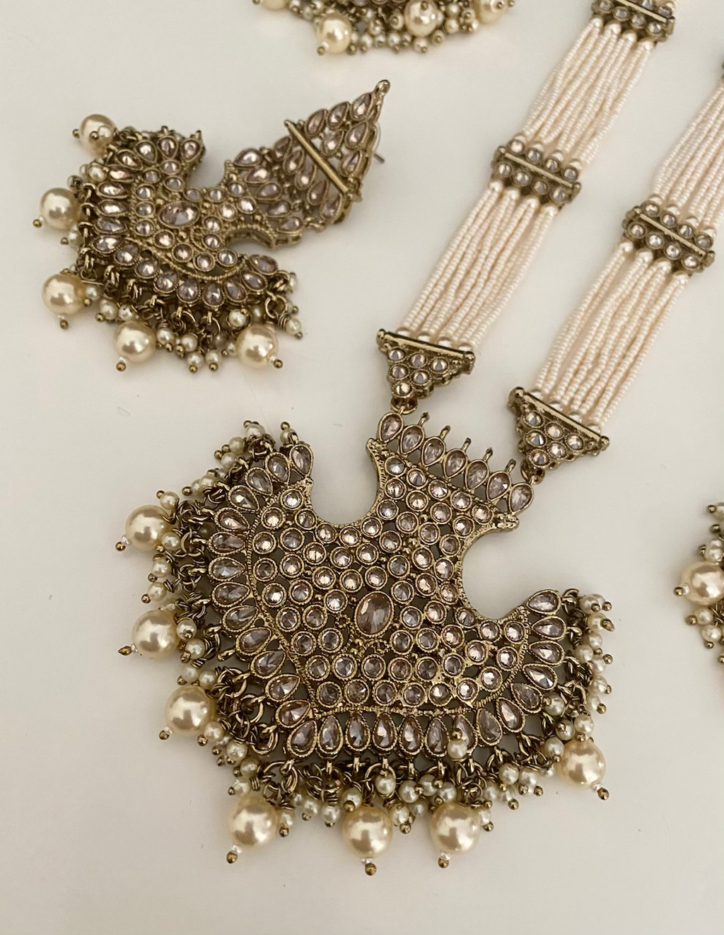 Sharmila haar set (antique gold) image 2