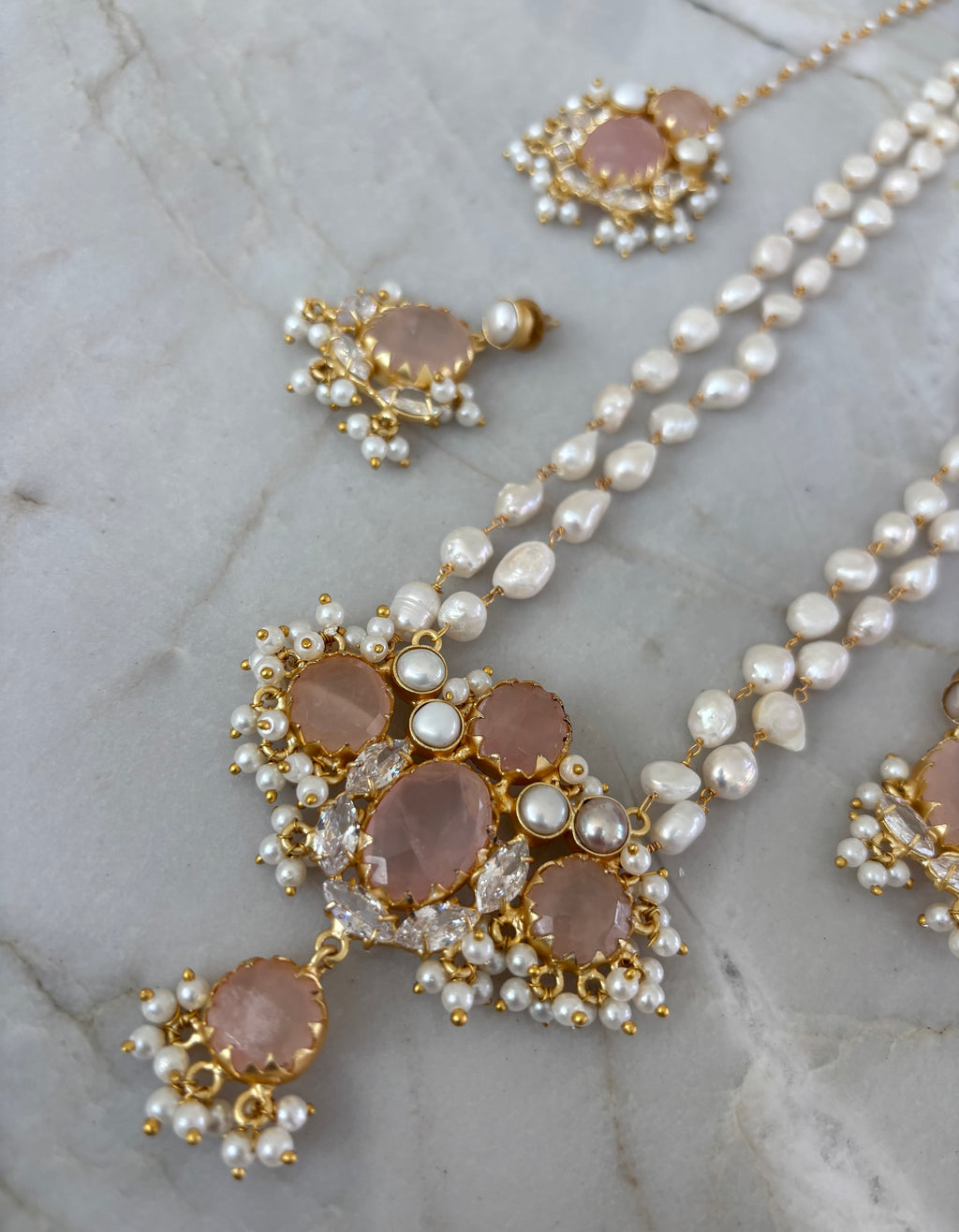 Double strand IH Rose Quartz  image 4