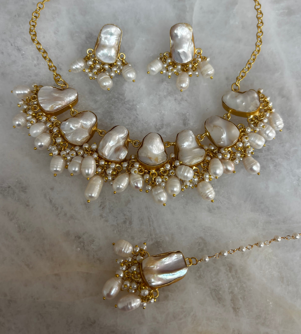 Baroque large rice pearl