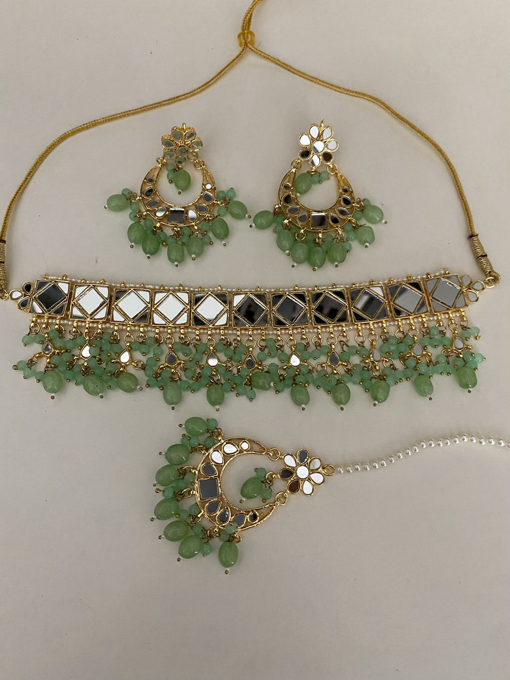 Tanha mirror choker set  image 0