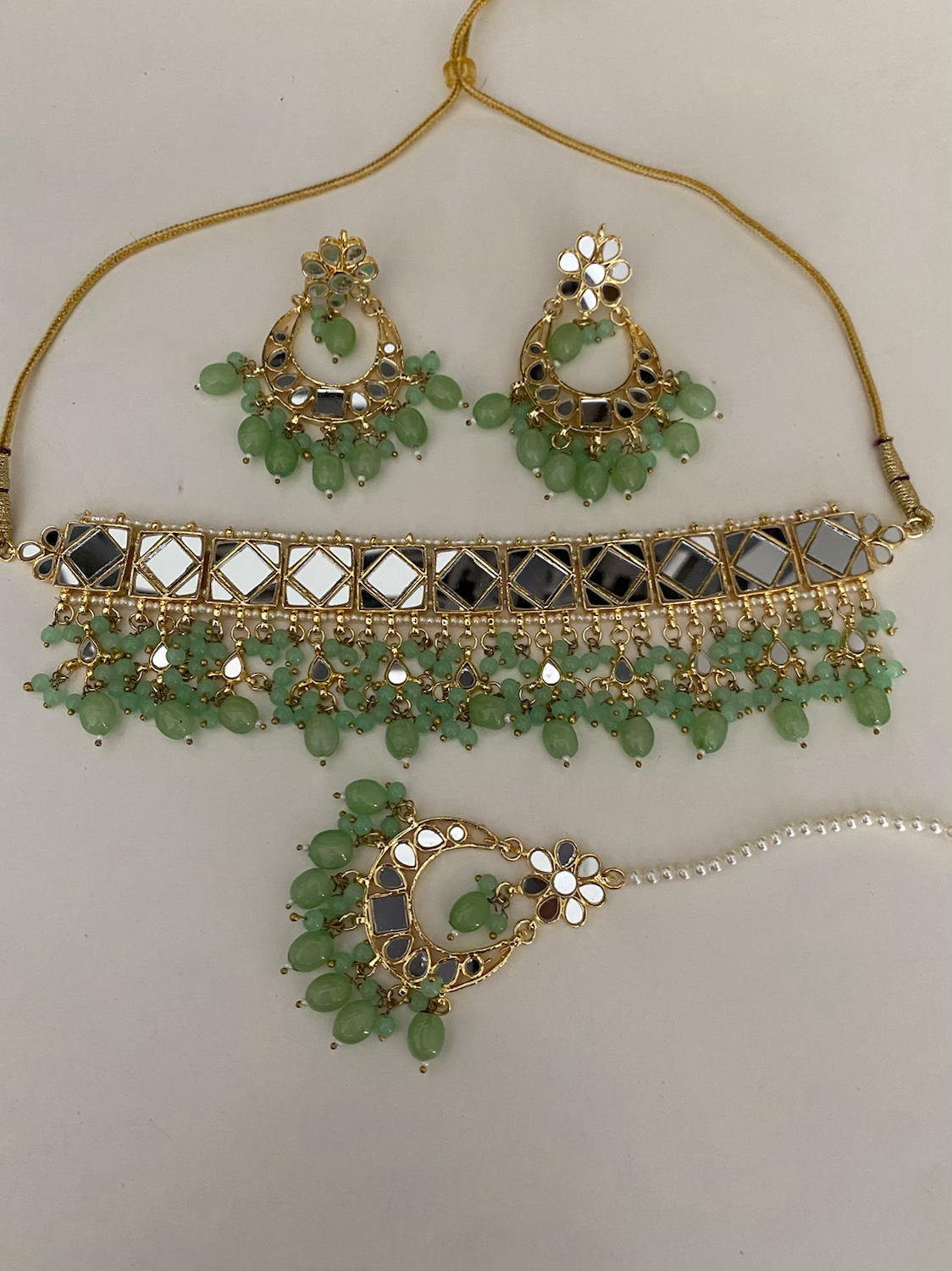 Tanha mirror choker set  image 0