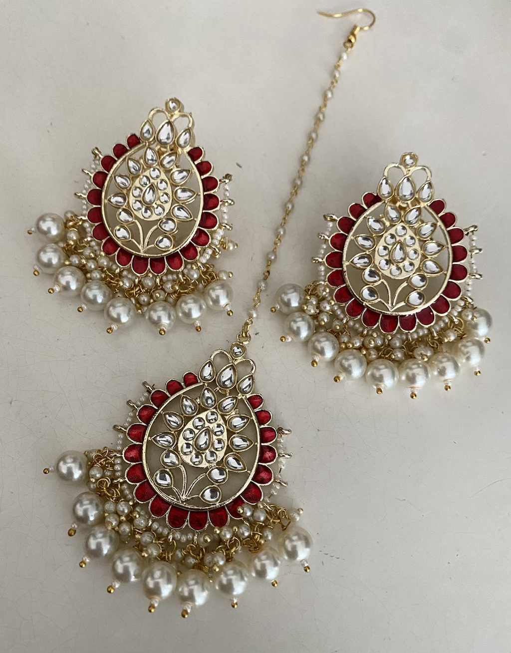 Panna tikli earring set  image 1
