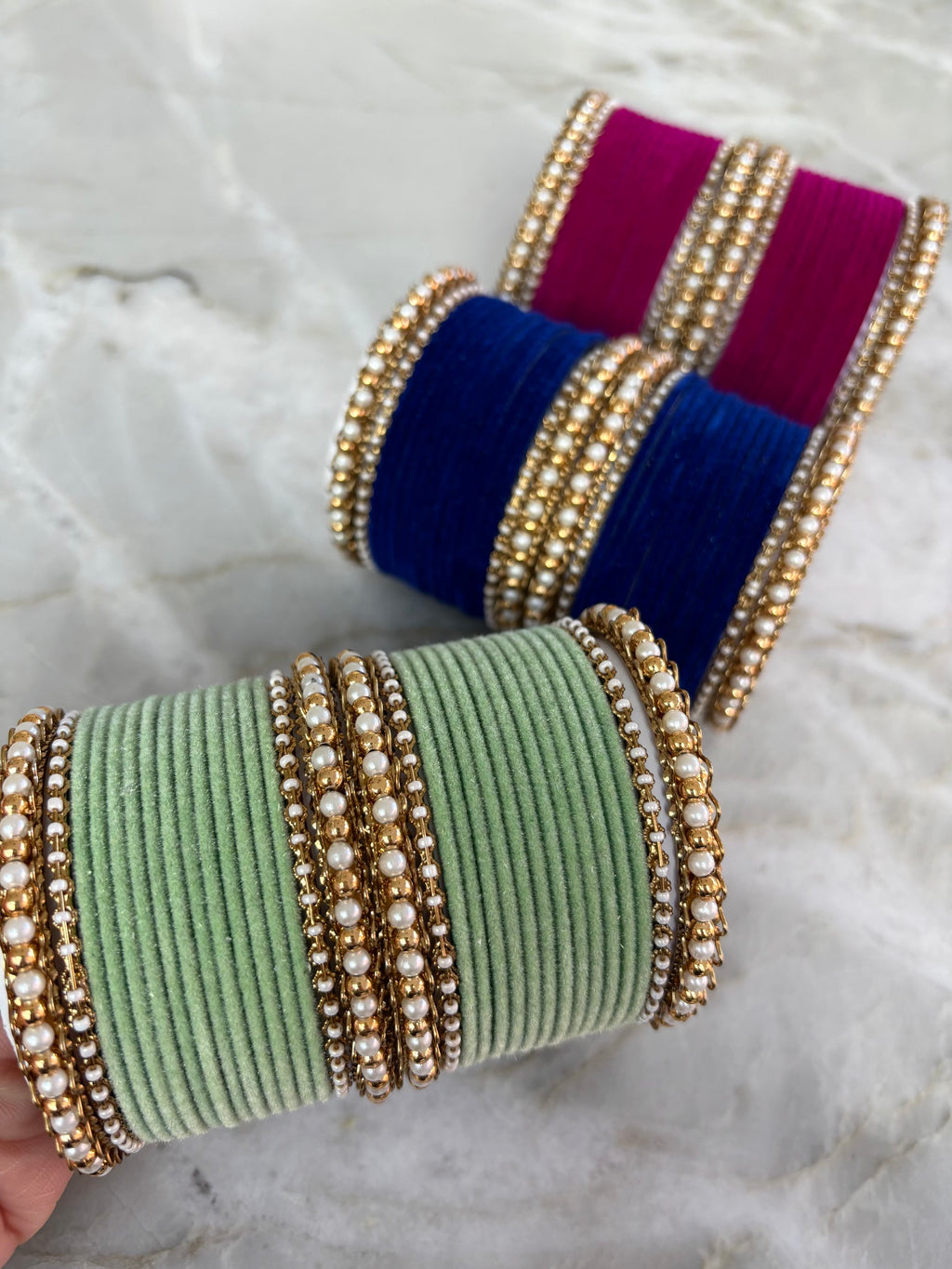 Velvet bangle set  image 1