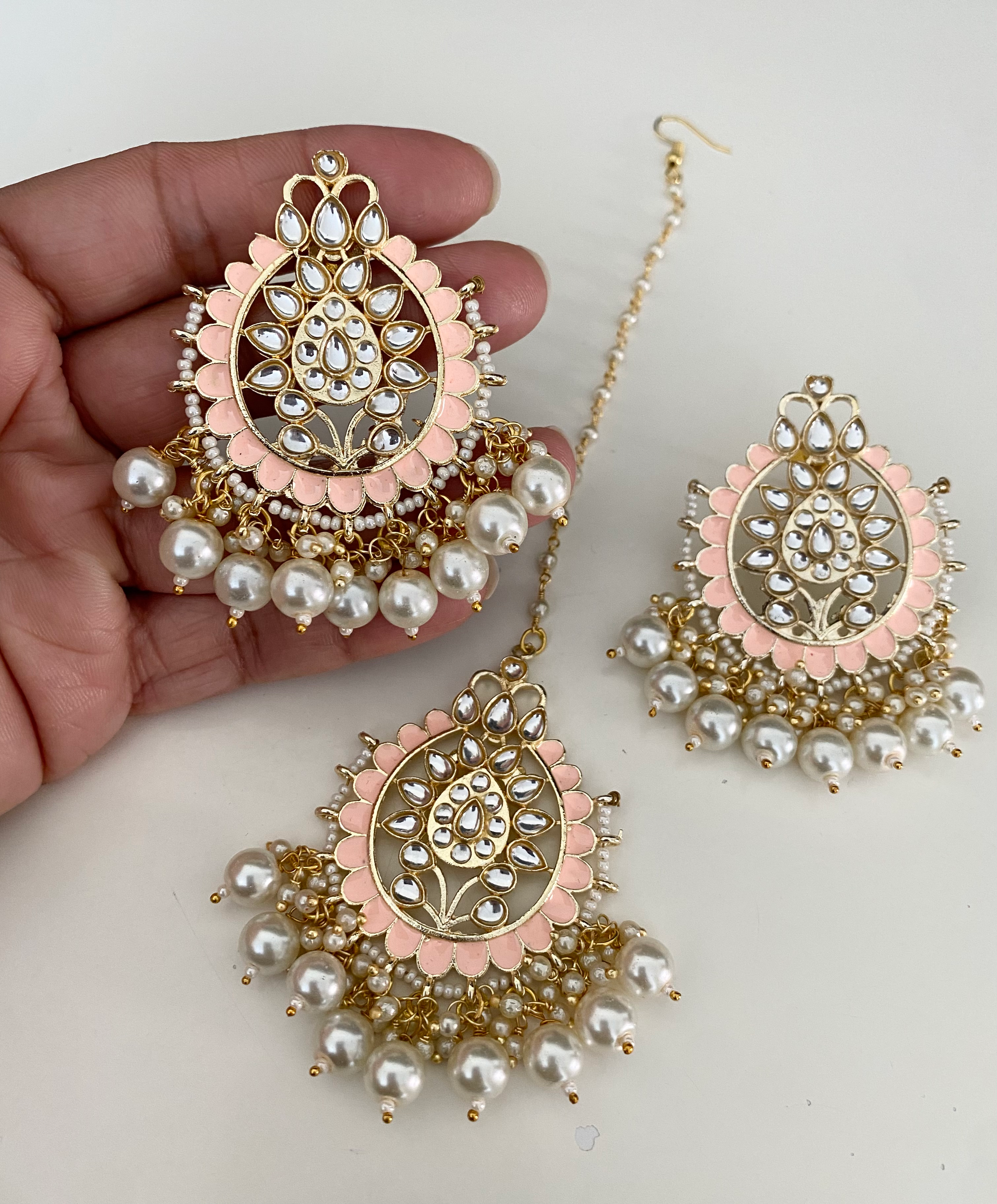 Panna tikli earring set  image 0