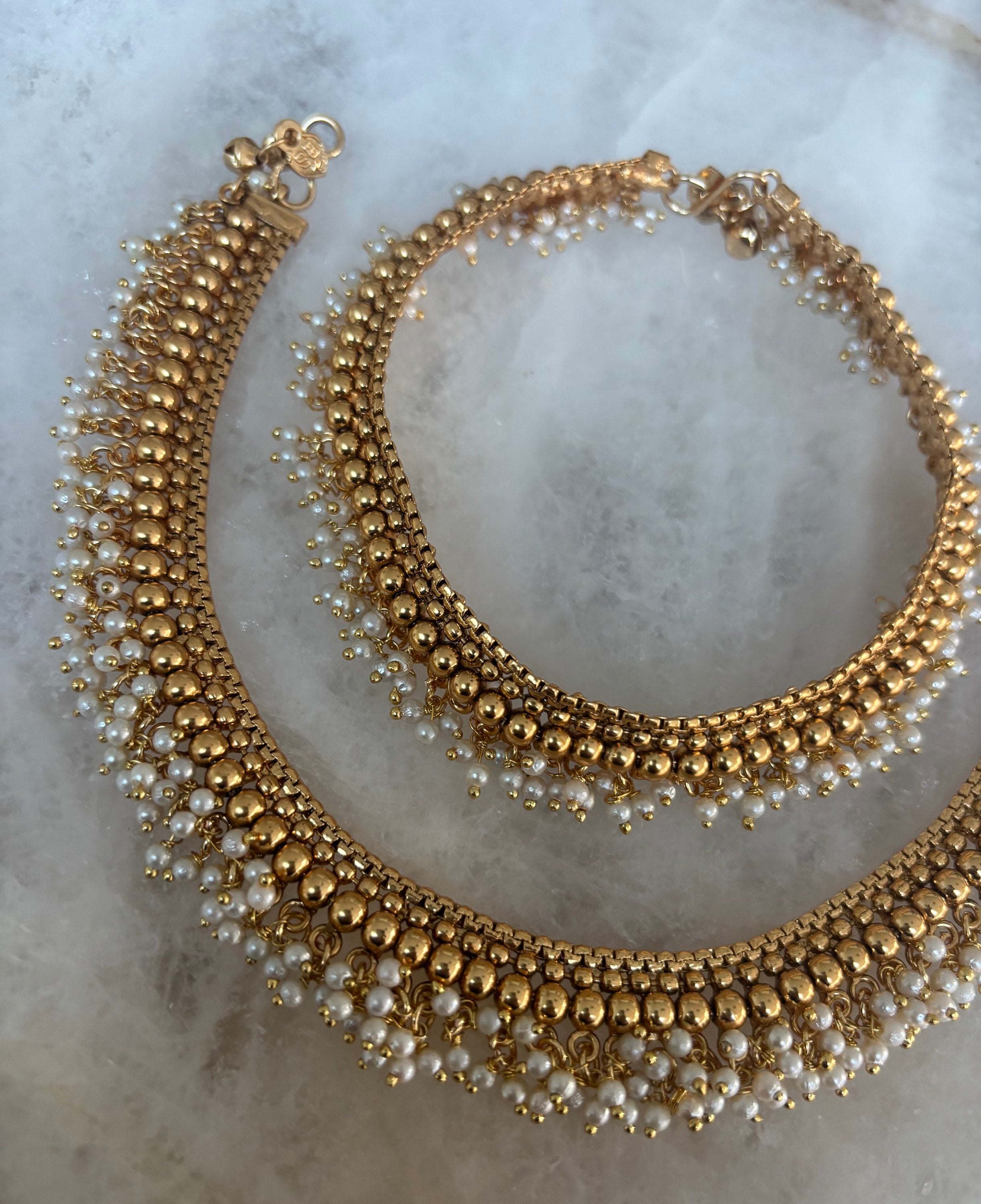 Heritage pearl payal  image 1