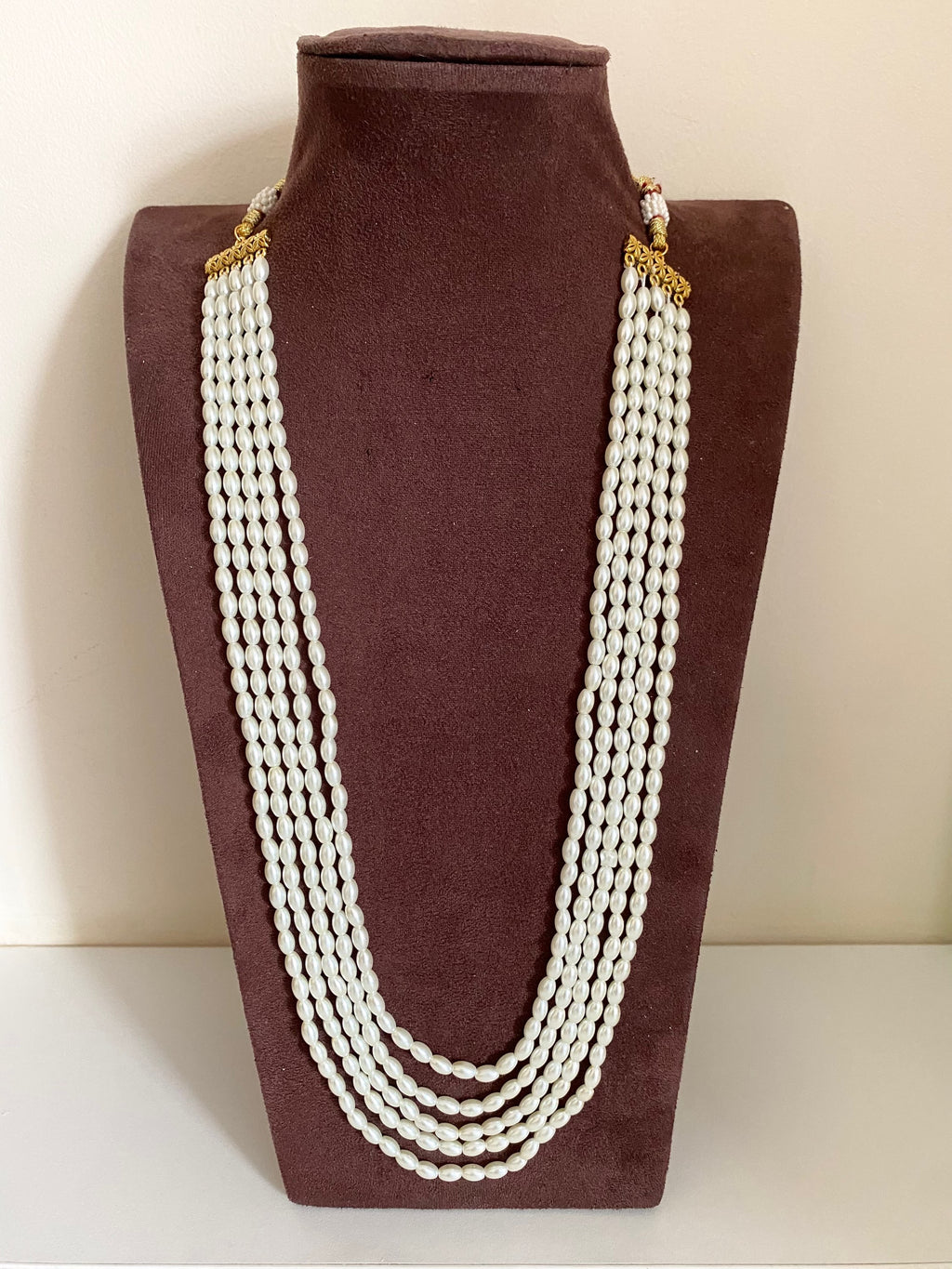 Rice pearl long mala  image 2
