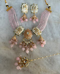 Kundan pastel pink  image 0