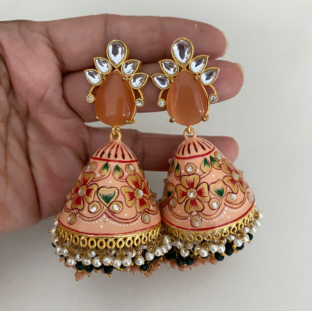 Mughul jhumka earring  image 0