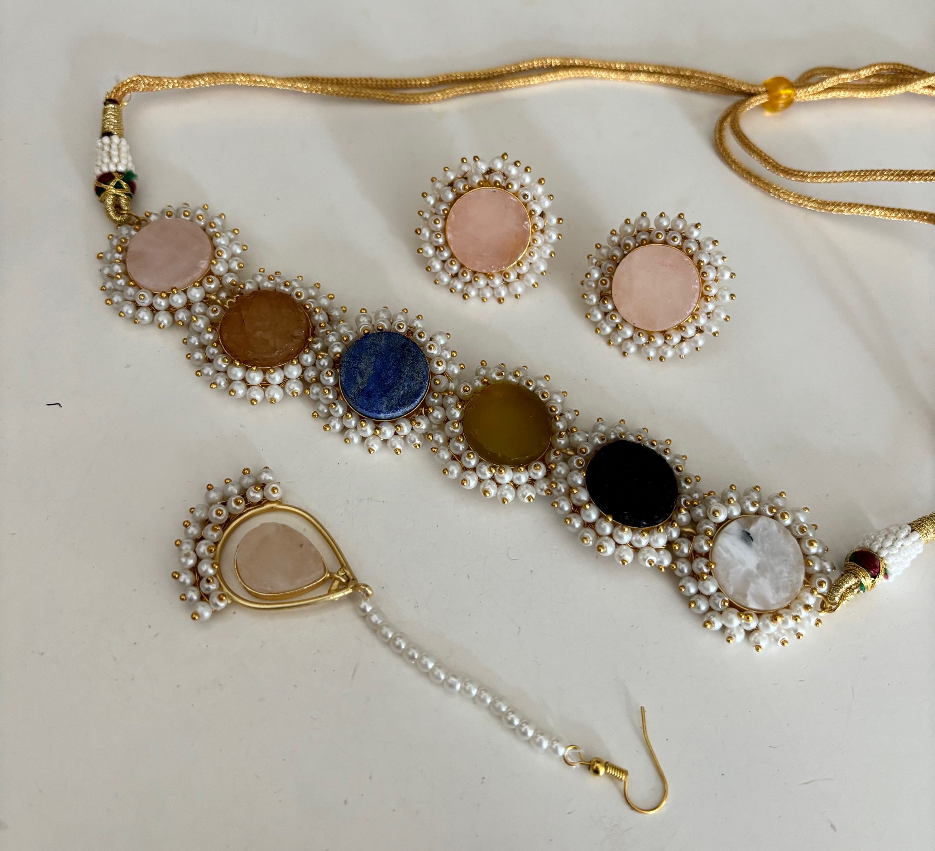 Raw stone choker set  image 0