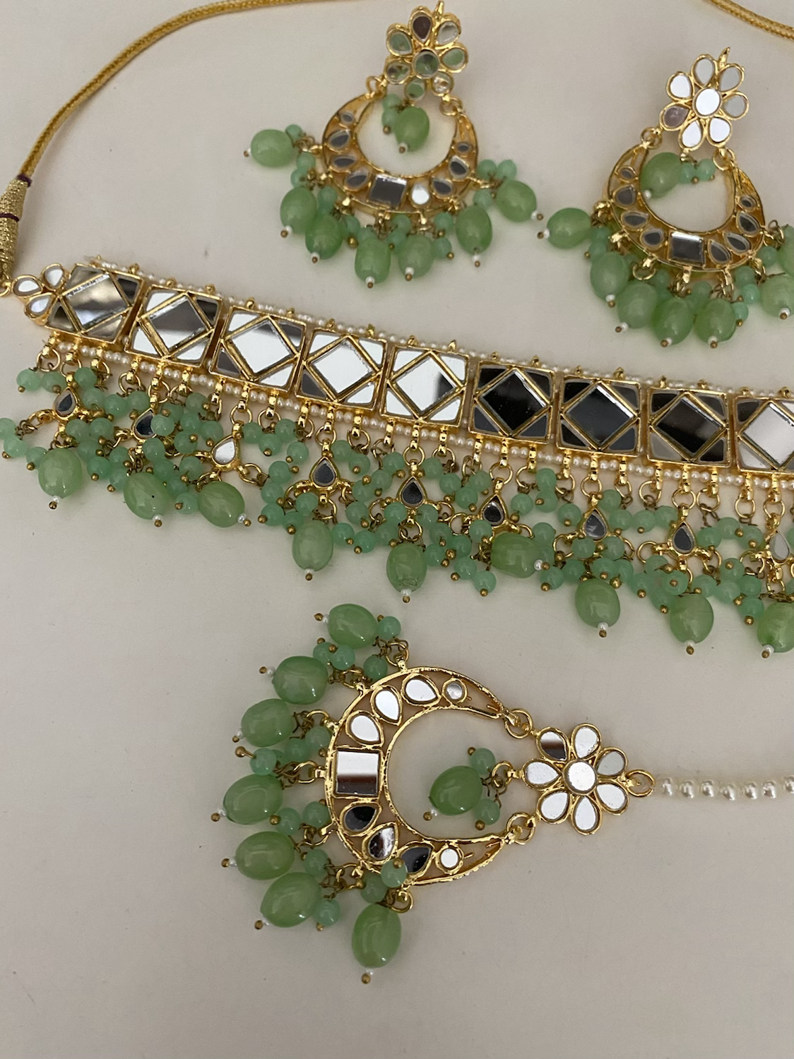 Tanha mirror choker set  image 2