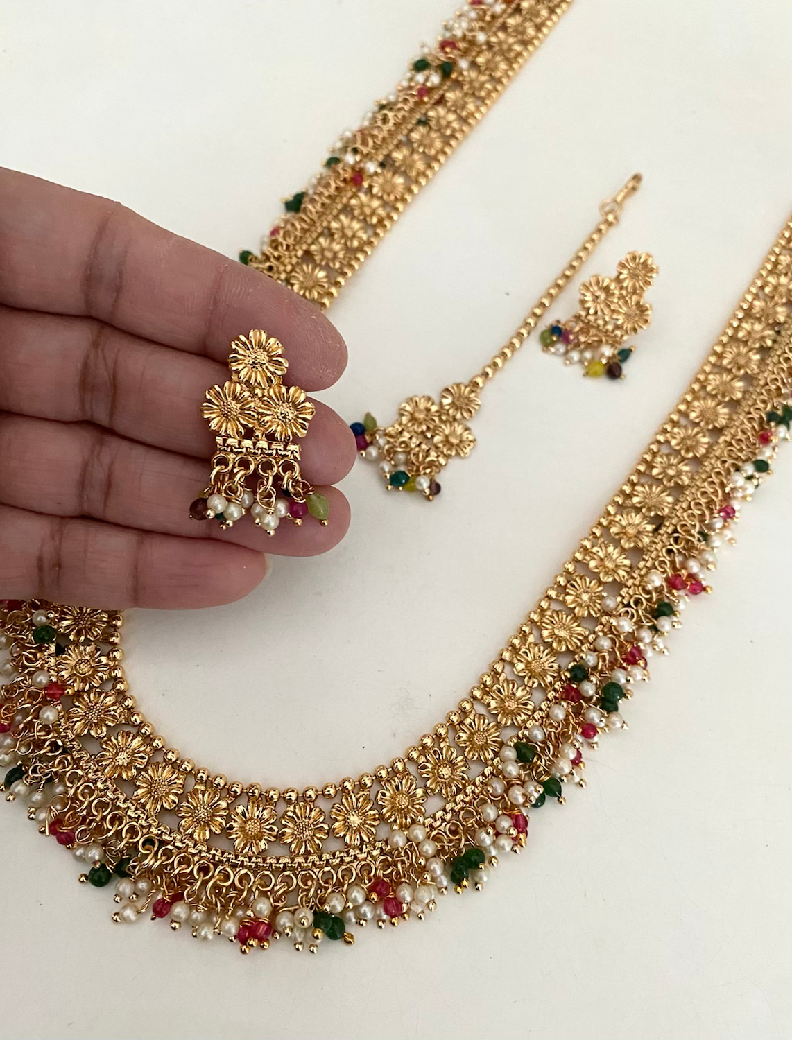 Umara long haar (multicolour bead) image 1