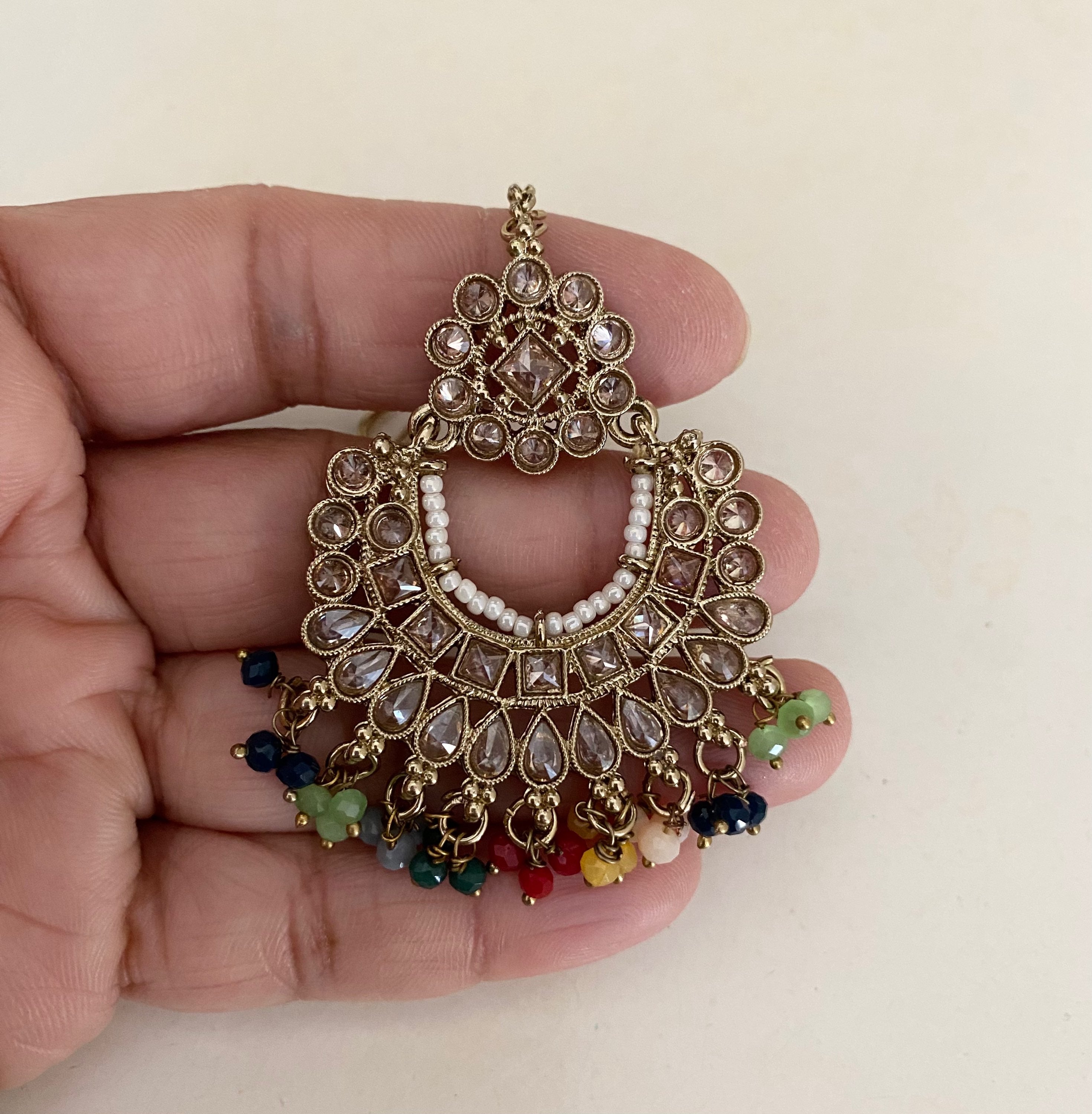 Antique Multicolour bead drop  image 0