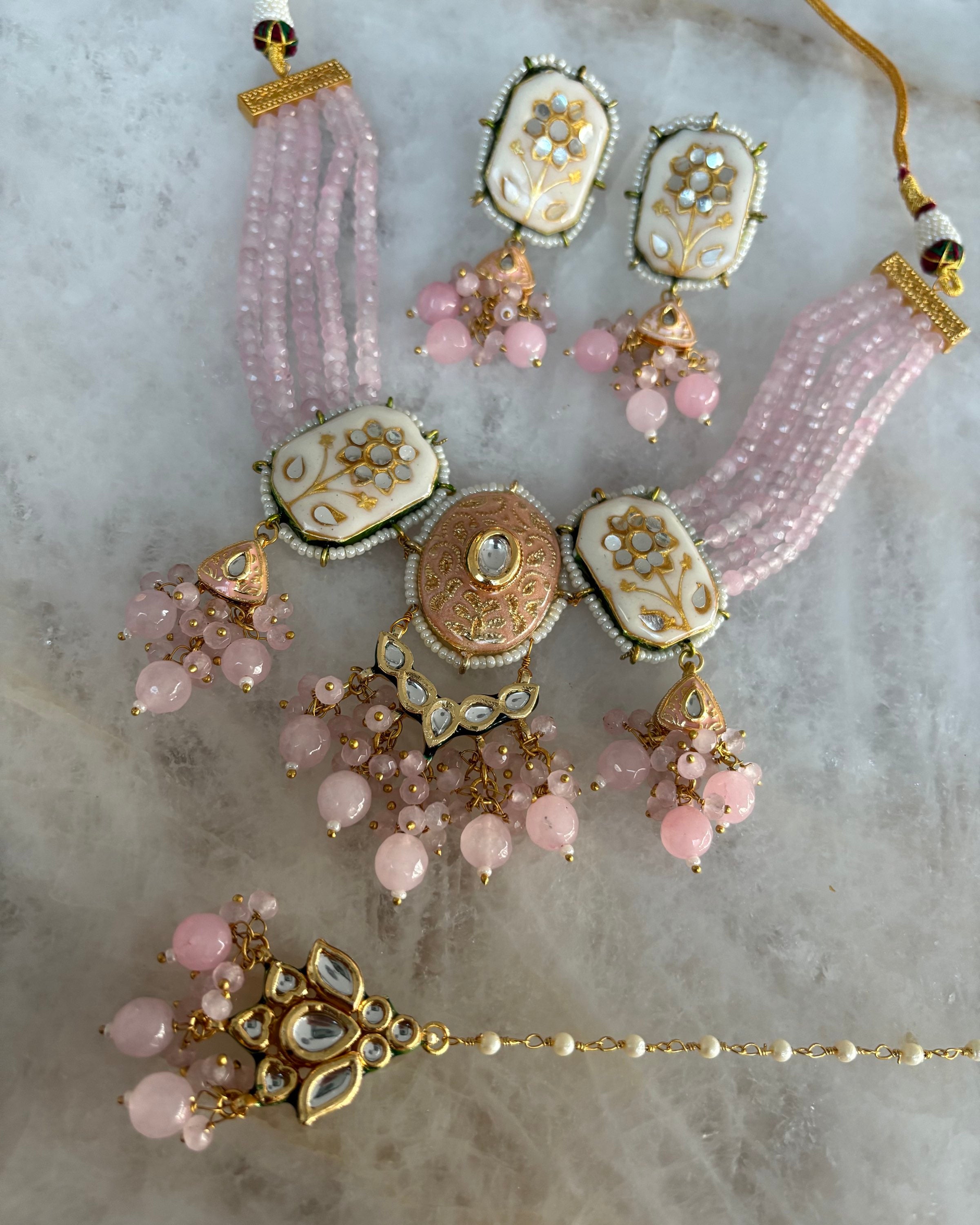 Kundan pastel pink  image 2