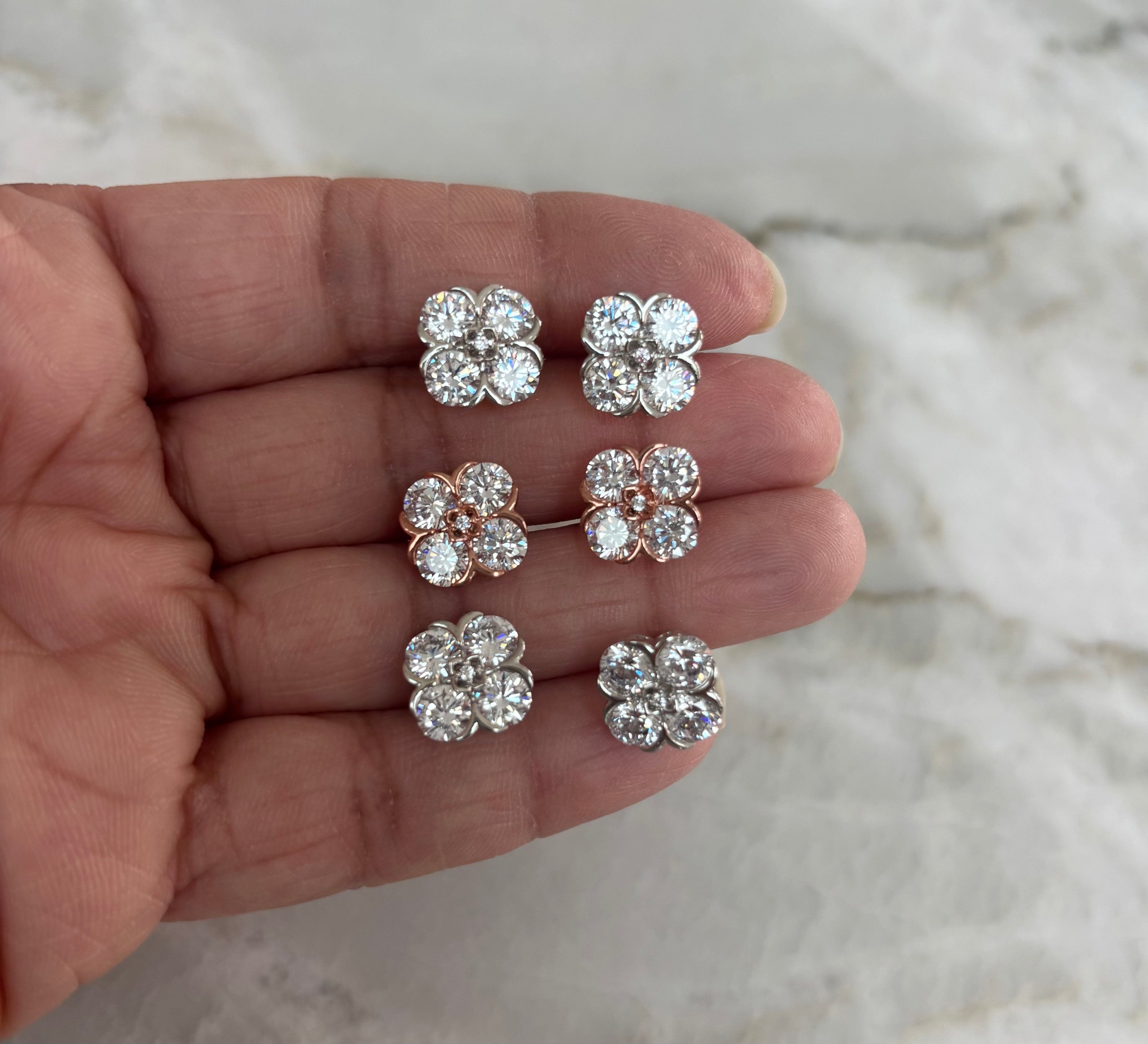 Peora diamond cut stud  image 0