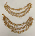 Pearl 3 layer earring chain image 0