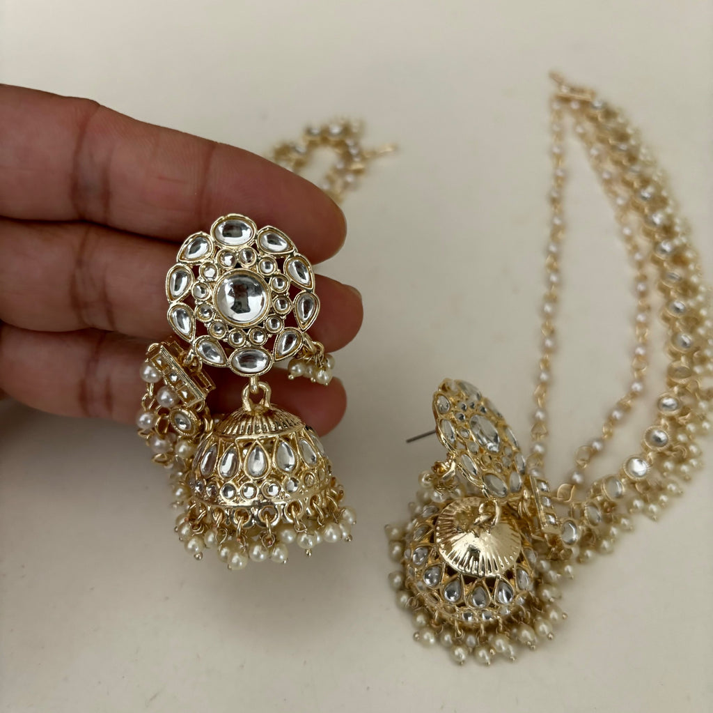 Tashan Jhumka/earring chain  image 2