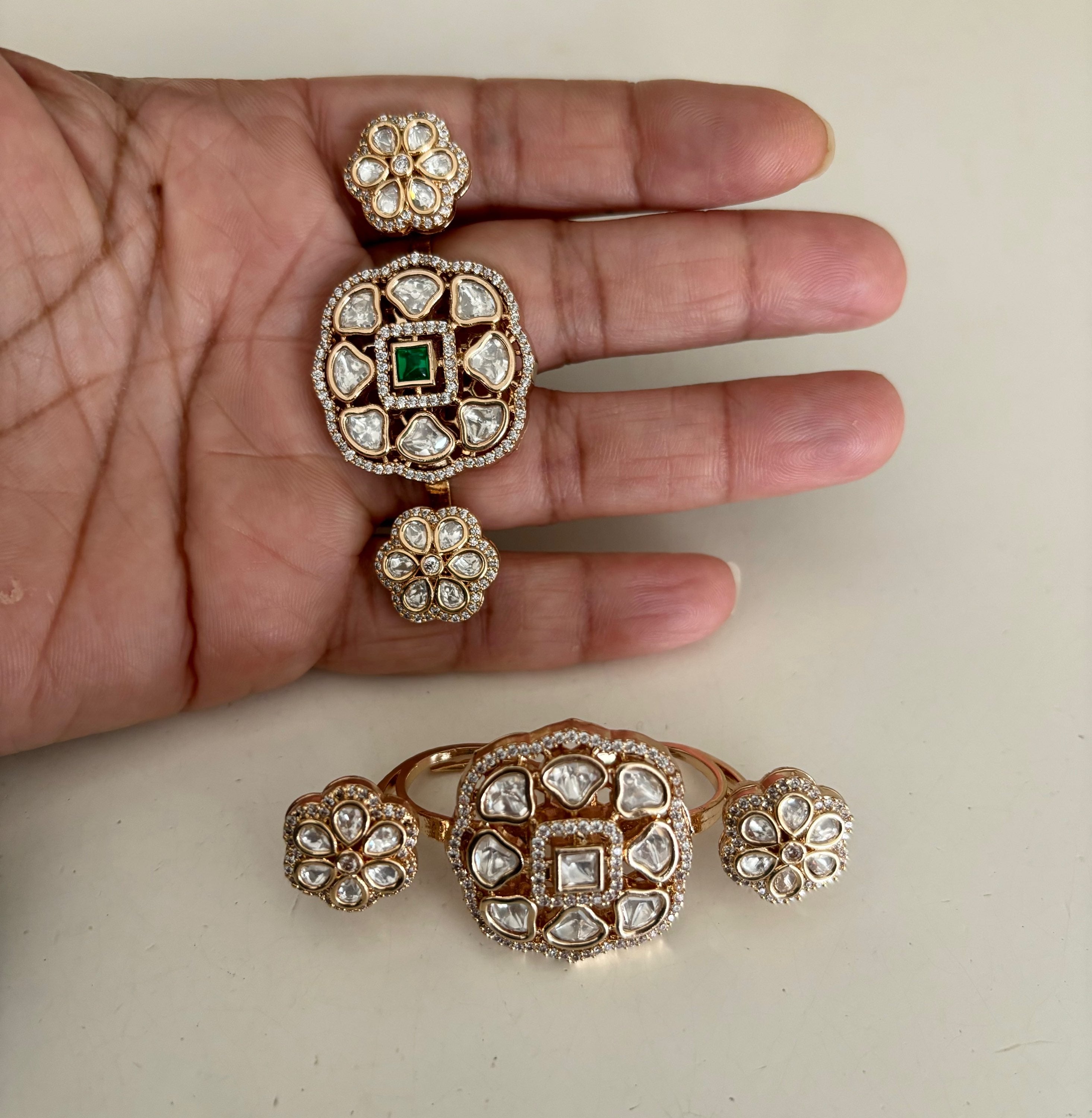Kundan finger Ring  image 2