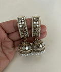 Eva pearl Mirror jhumka  image 0