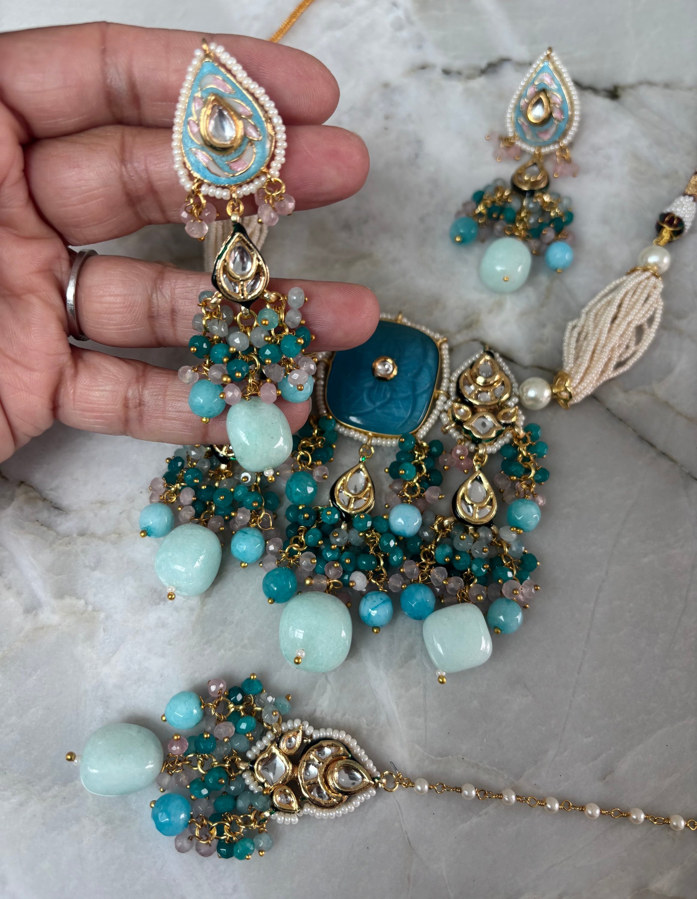 Sungai (turquoise/pastel blue) image 4