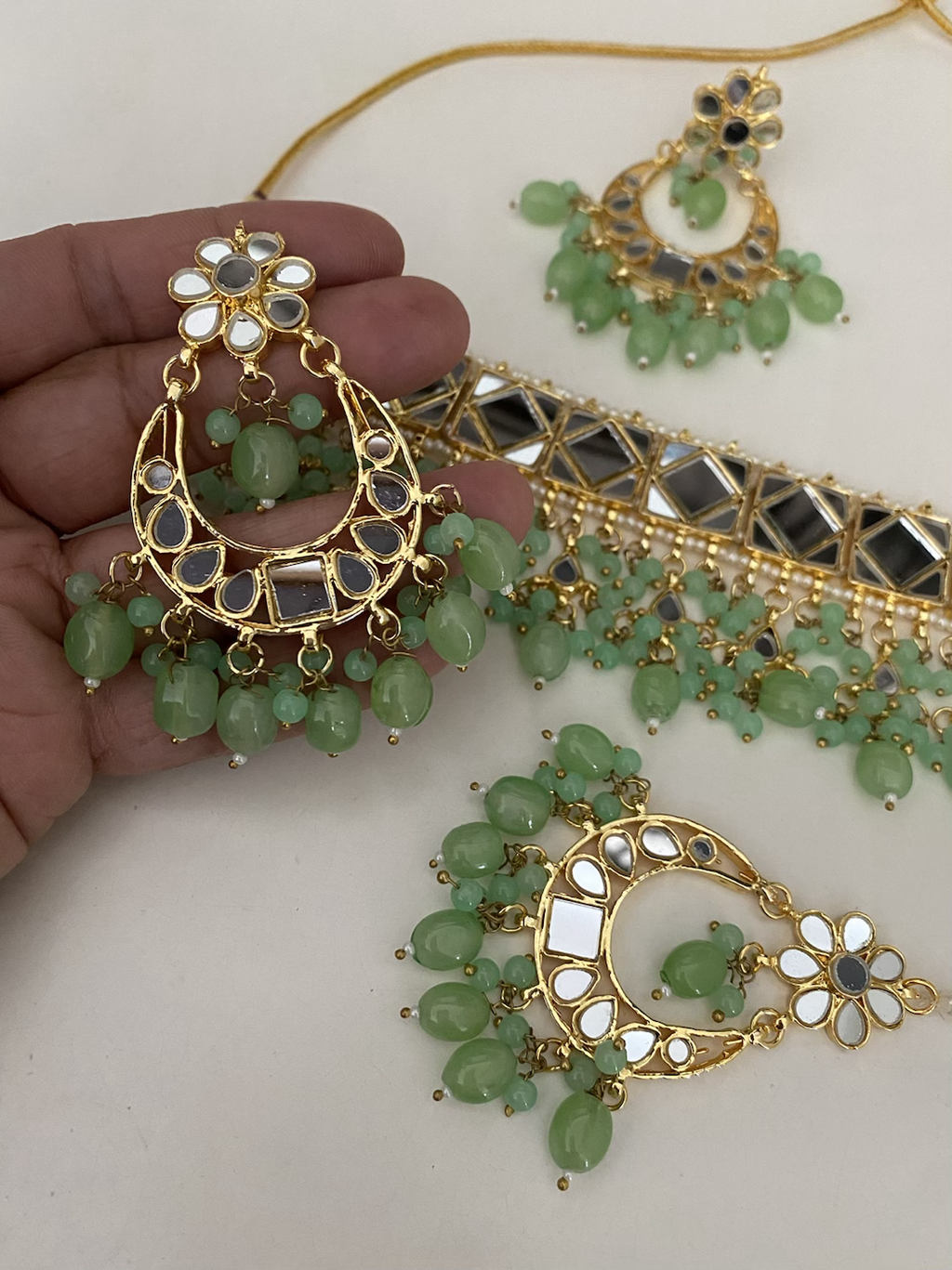 Tanha mirror choker set  image 3