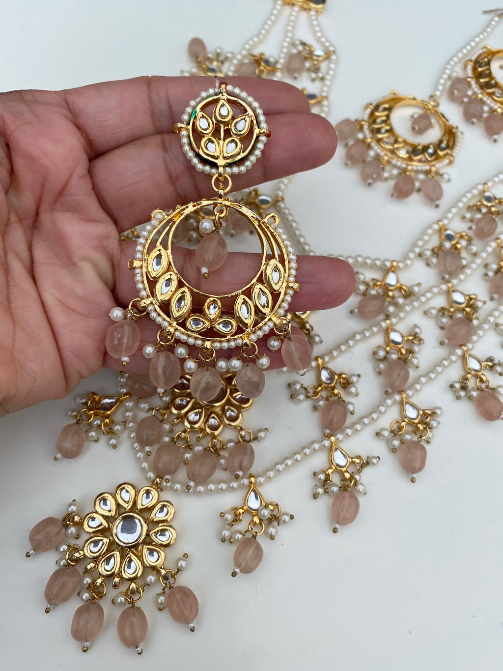 Hyderabadi glass bead drop image 3