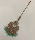 Antique mint bead drop  image 0