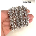 Tear drop pearl trim (silver) image 0