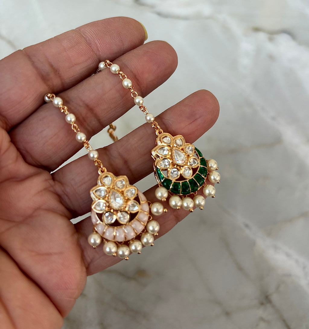Glass kundan tikli  image 4