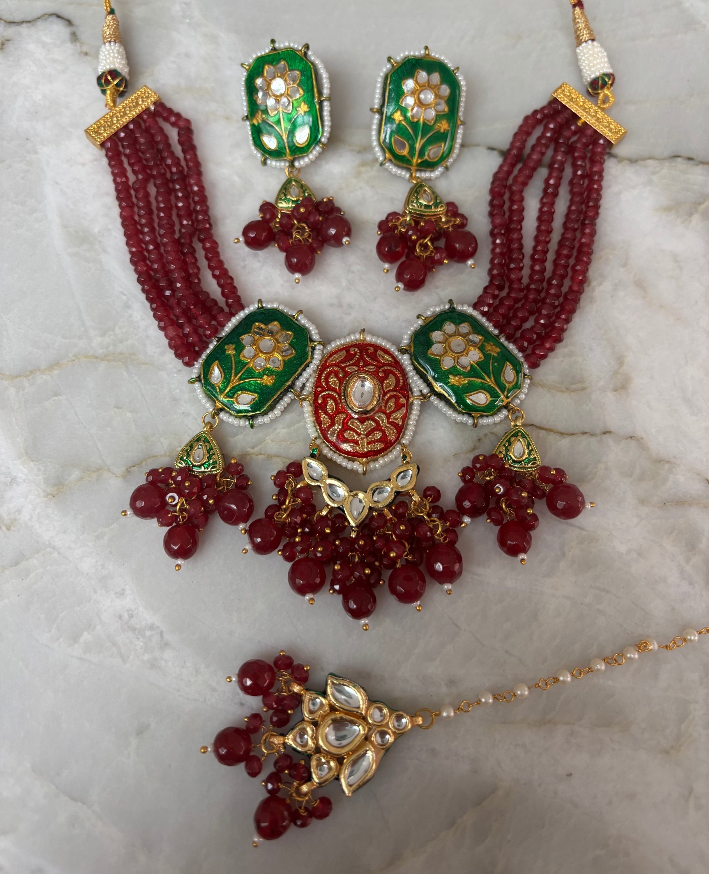 Kundan maroon  image 0