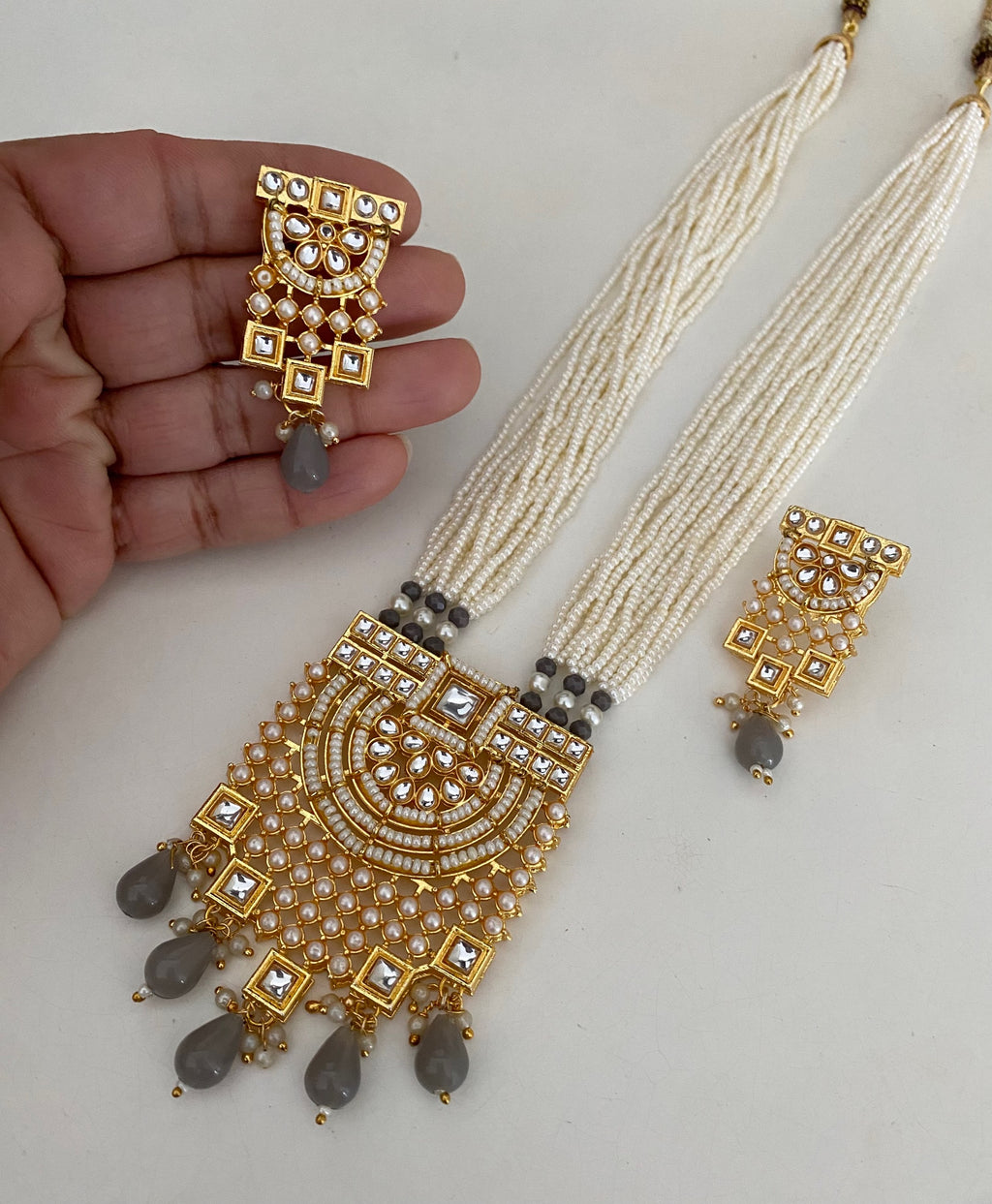 Square pearl mala  image 1