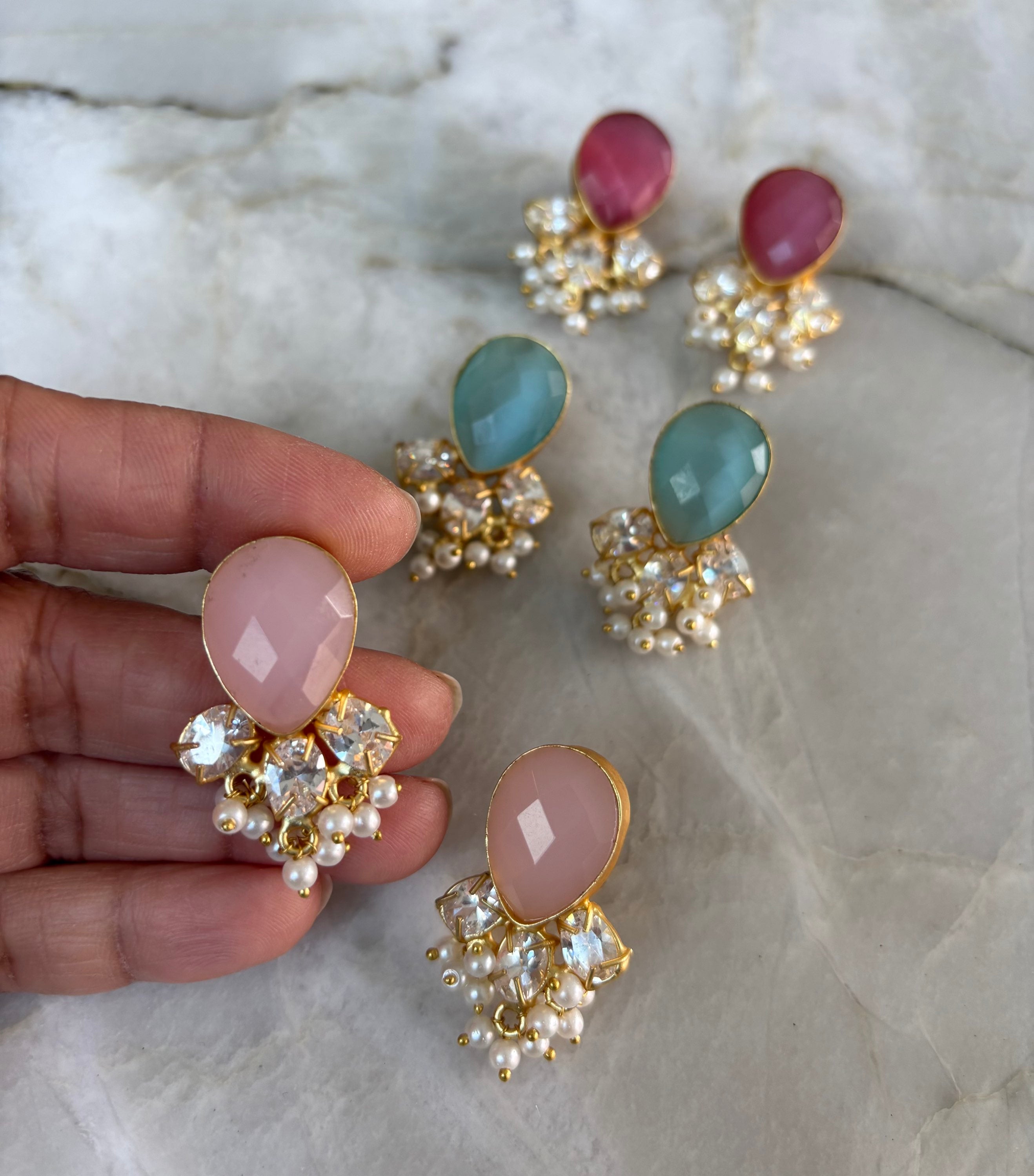 Precious stone earring  image 1
