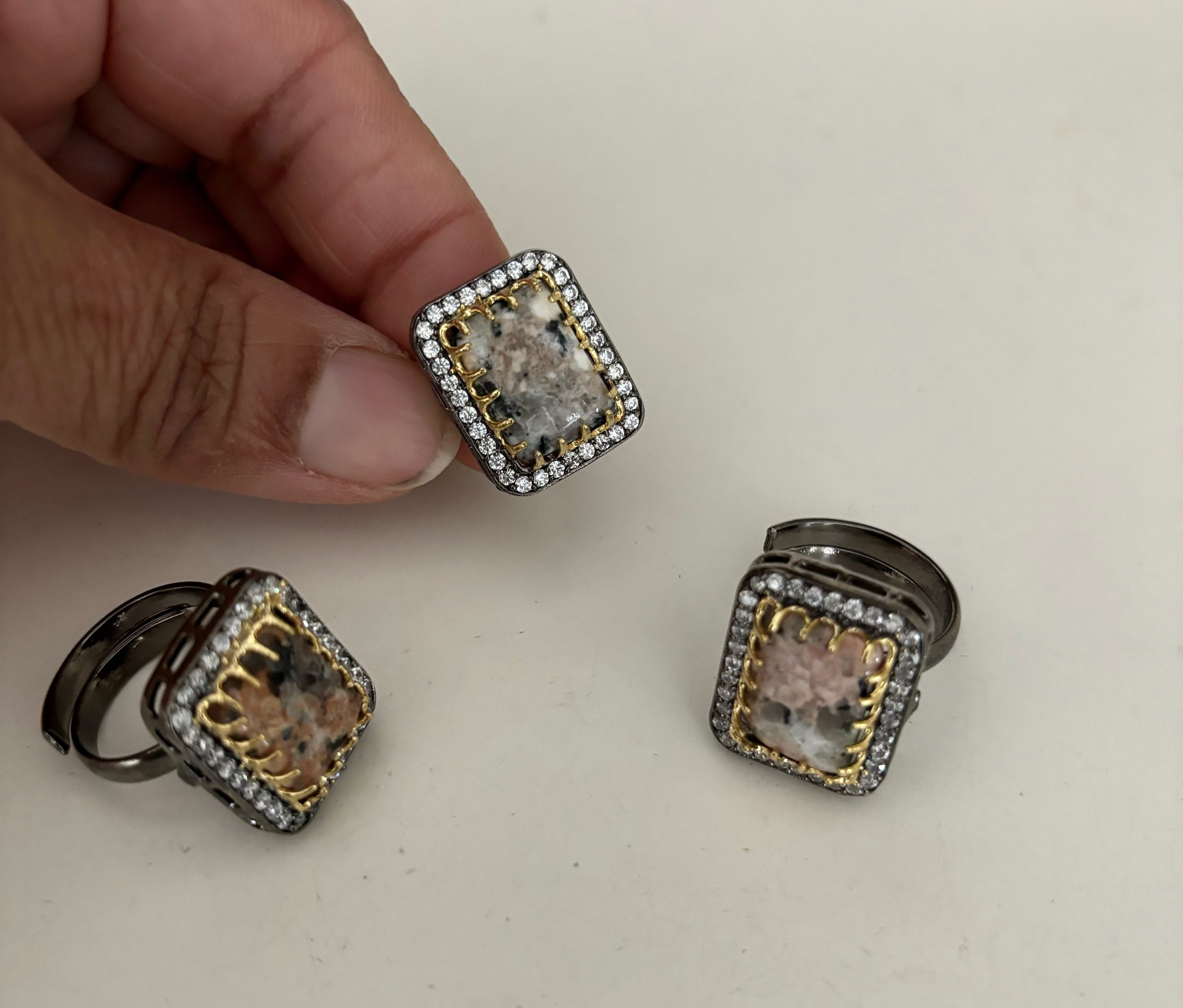 Ombre size adjustable ring  image 2
