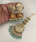 Jhumka with mang tikka  image 0