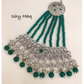 Silver & Emerald Jhumar image 0
