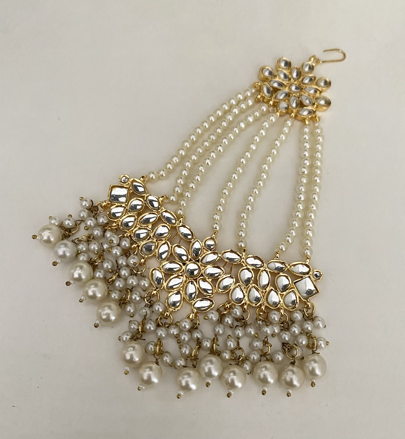 Kundan pearl jhomar  image 0