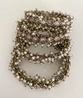 Tear drop pearl trim (pink) image 0