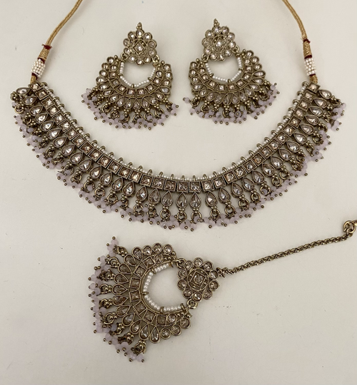 Charu Pastel lilac bead drop  image 0