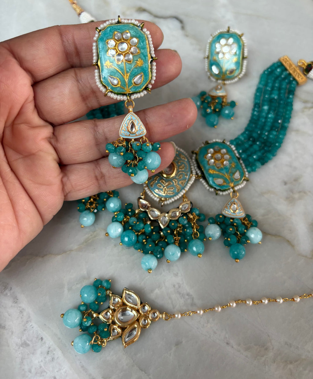 Kundan turquoise  image 1