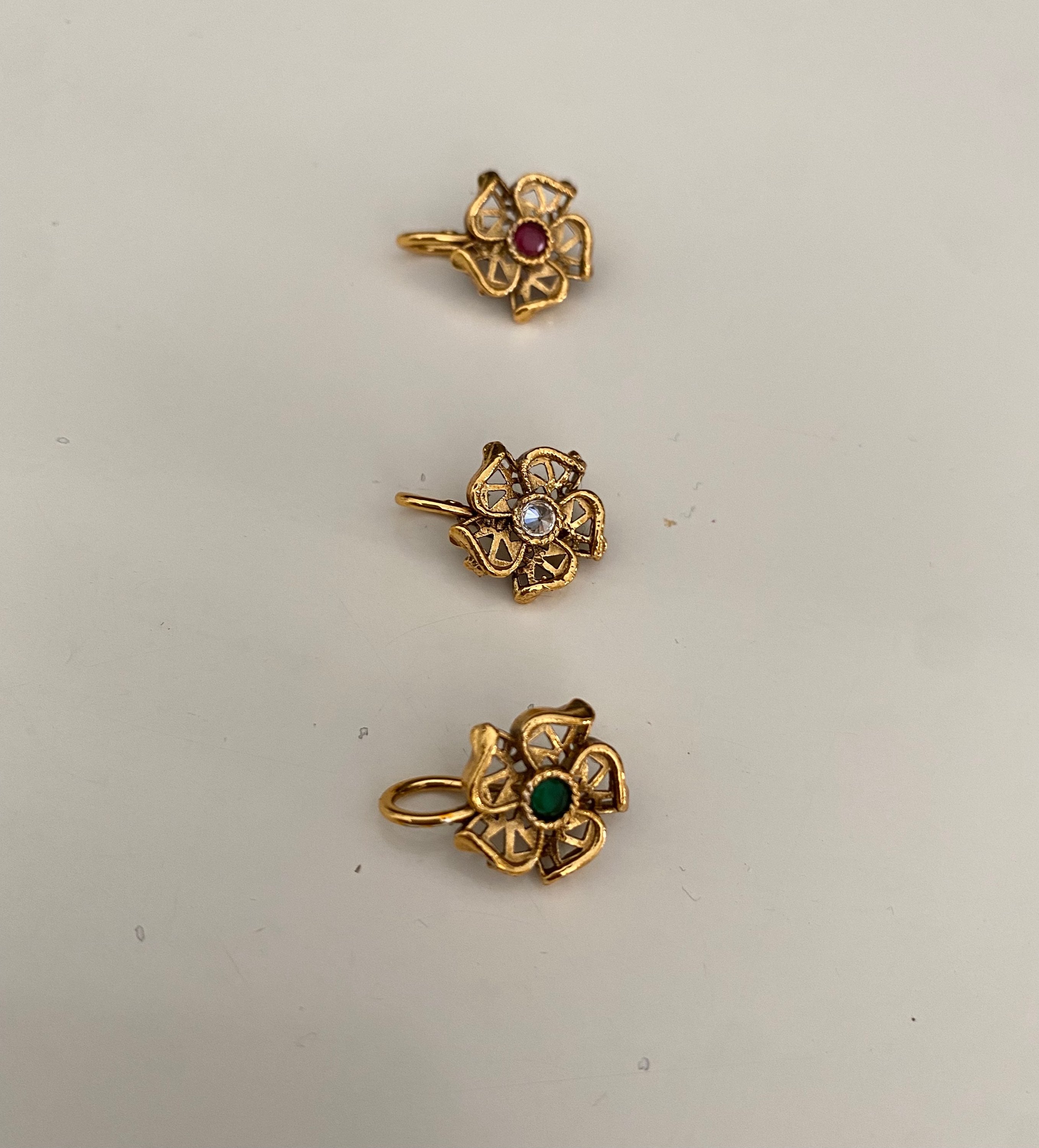 flower nose ring  image 1