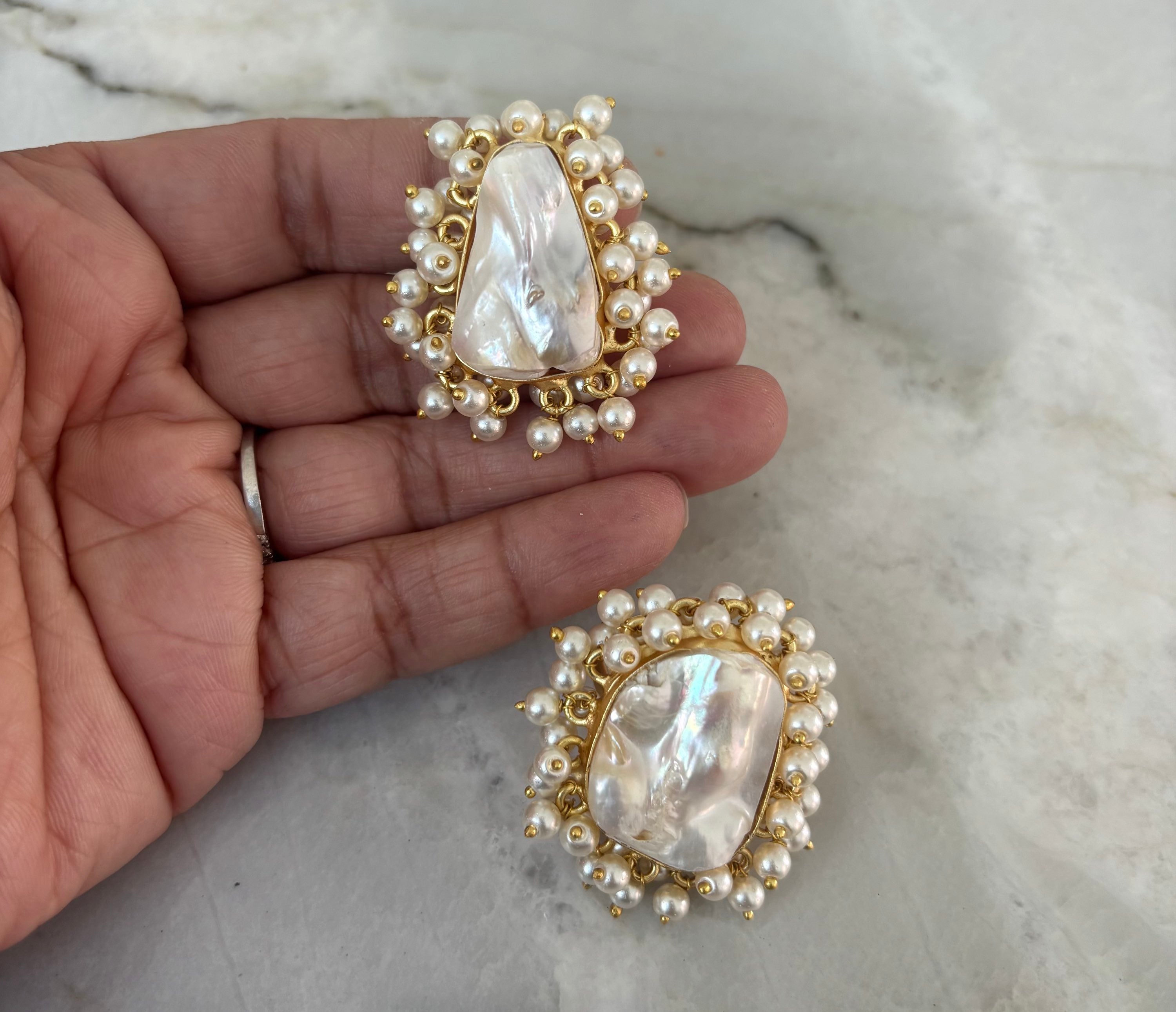 Baroque pearl ring  image 4
