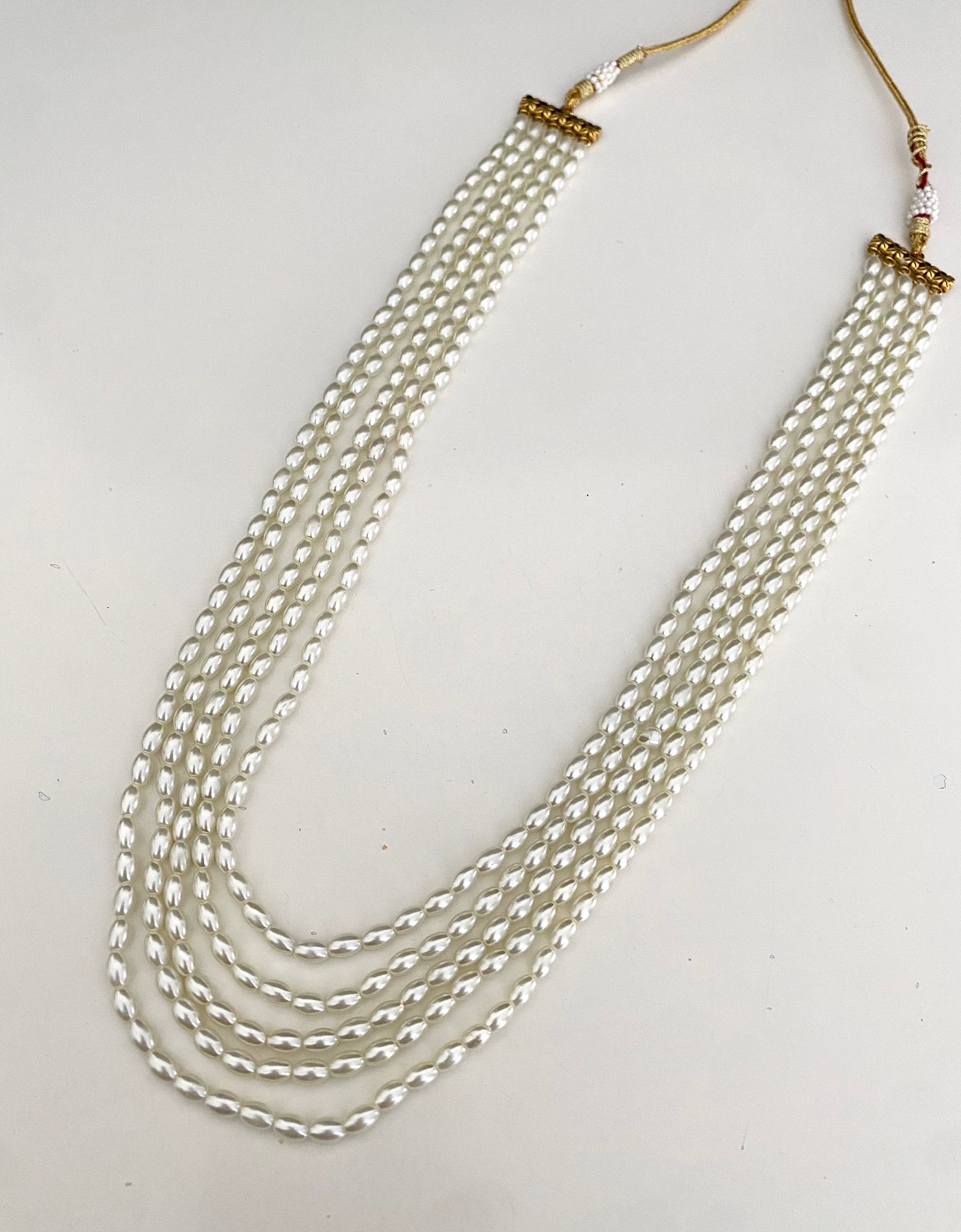 Rice pearl long mala  image 0