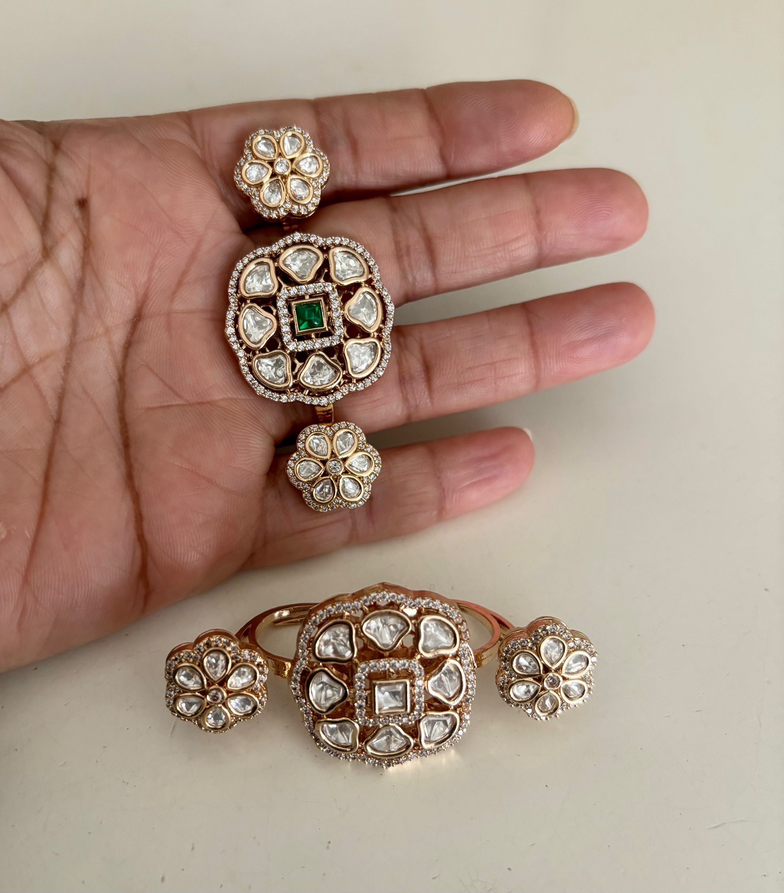 Kundan finger Ring  image 4
