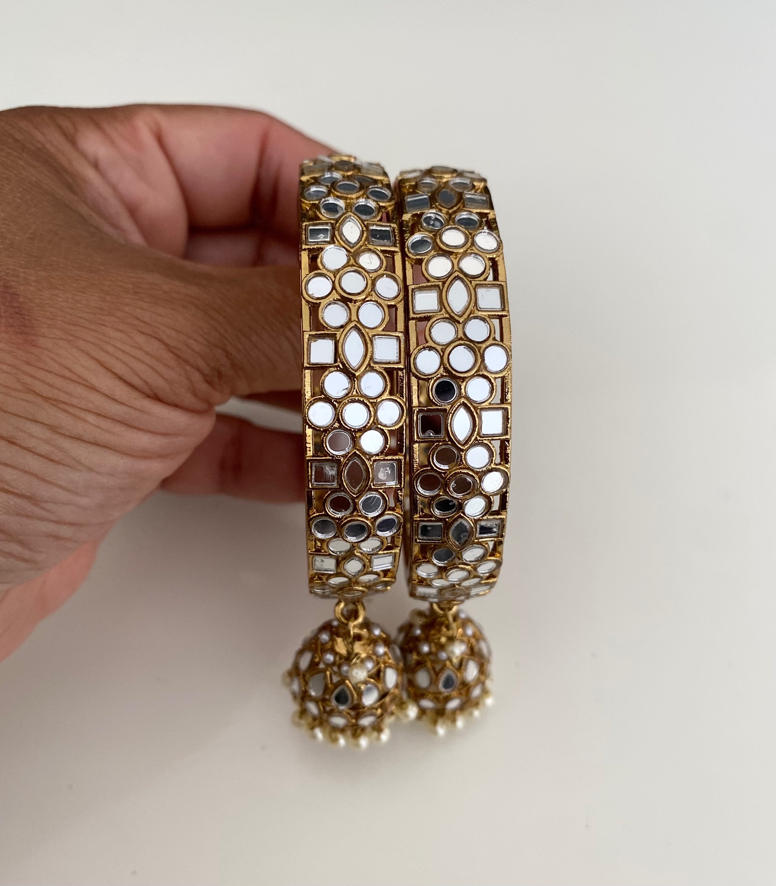 Mirror jhumka bell  image 0