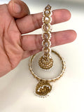 Antique gold jhumka drop image 0