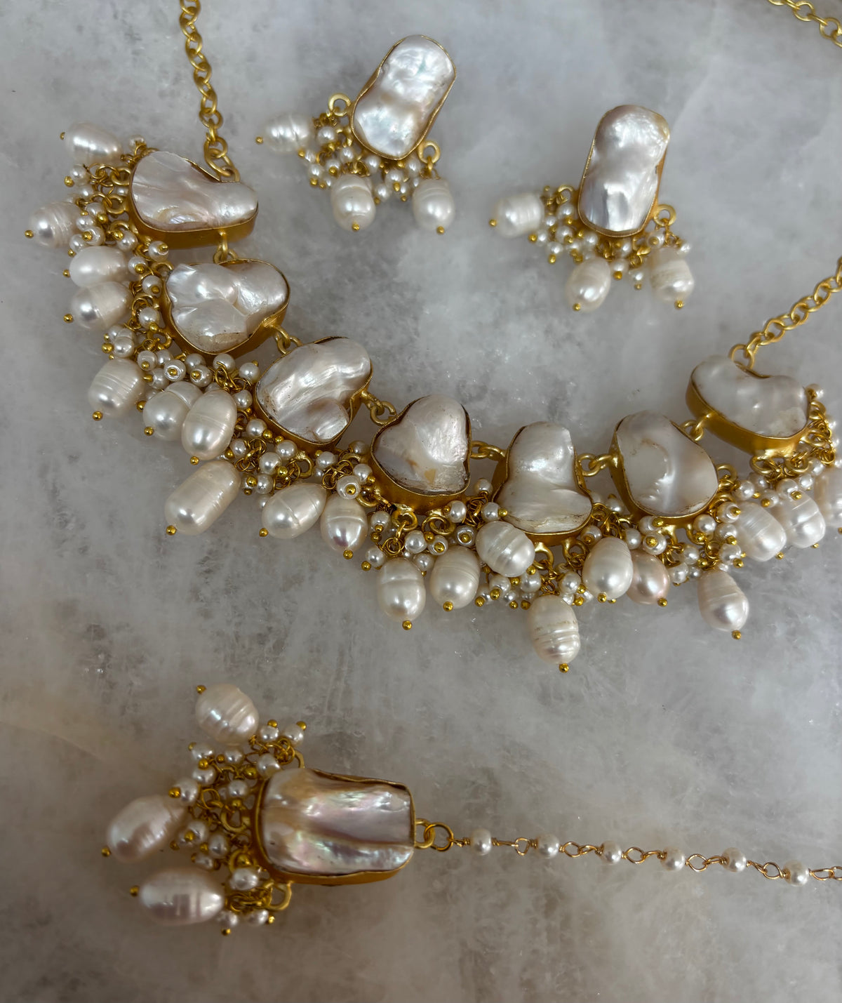 Baroque large rice pearl